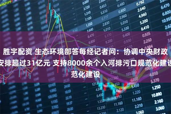 胜宇配资 生态环境部答每经记者问：协调中央财政安排超过31亿元 支持8000余个入河排污口规范化建设