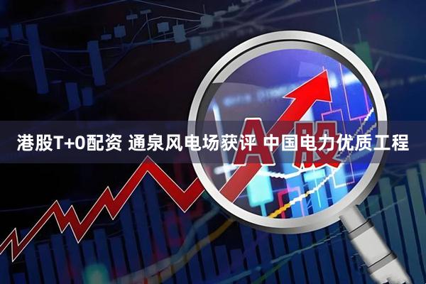 港股T+0配资 通泉风电场获评 中国电力优质工程